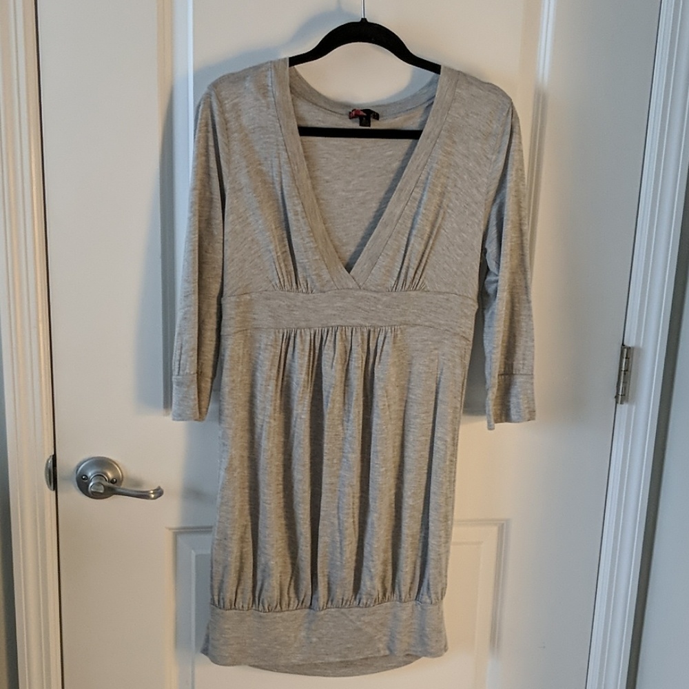Grey l/s dress